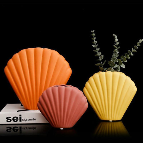 Colorful Seashell Vase