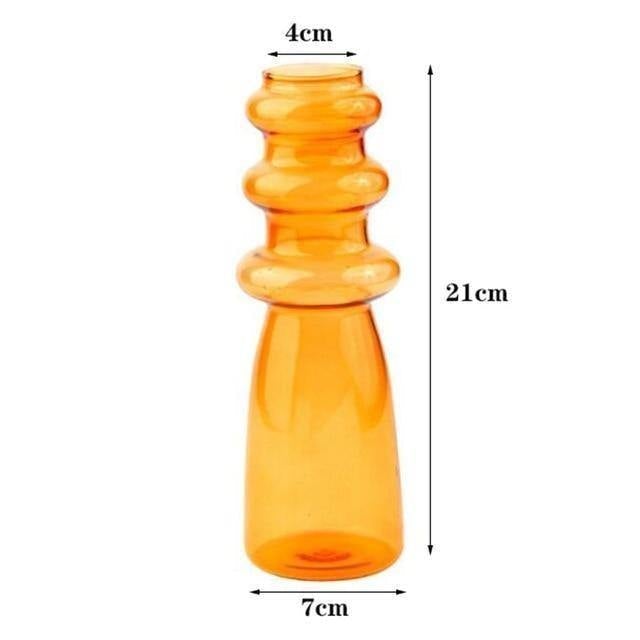 Blown Glass Bubble Vases