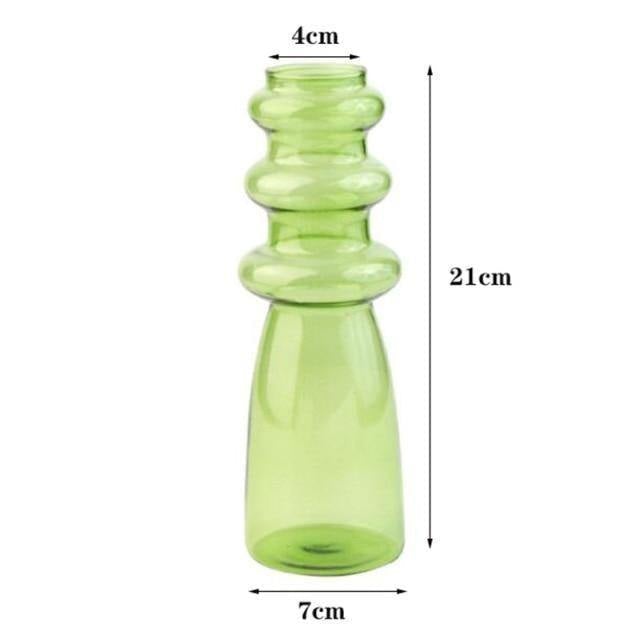 Blown Glass Bubble Vases