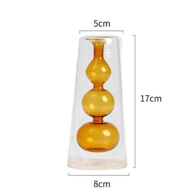 Blown Glass Bubble Vases