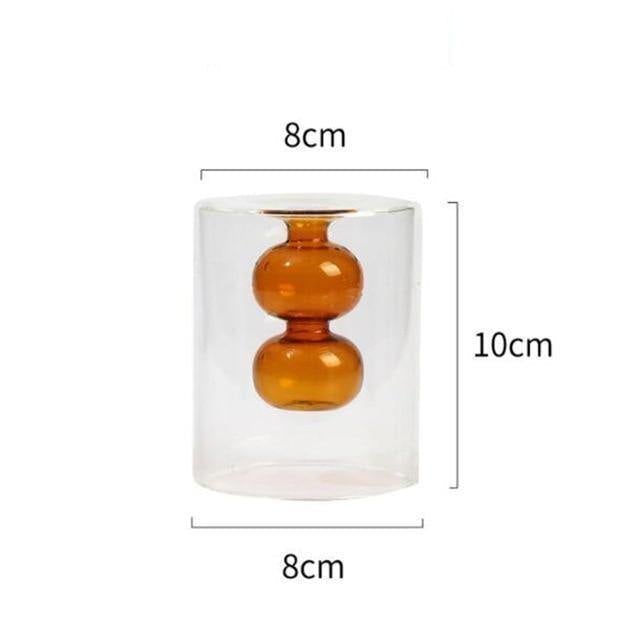 Blown Glass Bubble Vases