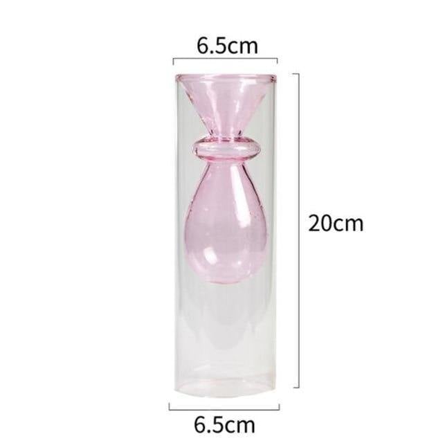Blown Glass Bubble Vases