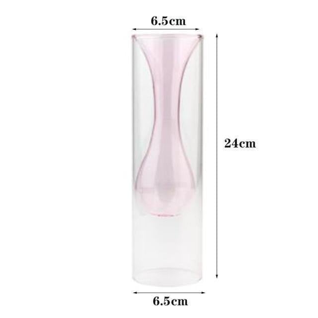 Blown Glass Bubble Vases