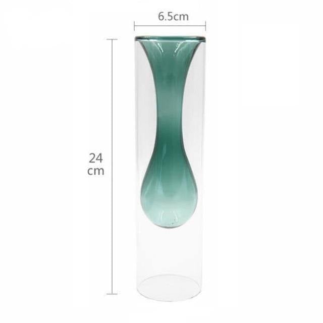 Blown Glass Bubble Vases