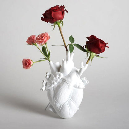 Anatomical Heart Ceramic Vase