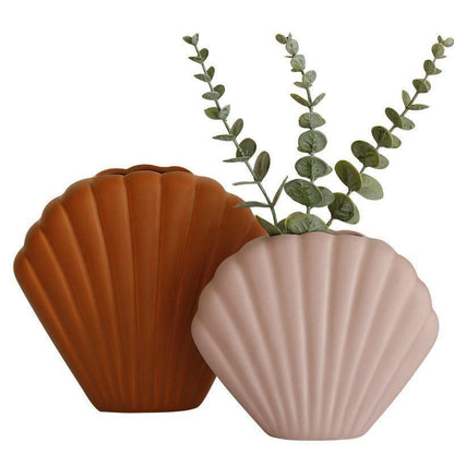 Colorful Seashell Vase