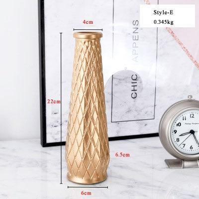 Elegant Gold Tabletop Vases